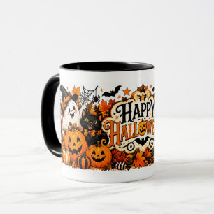 Fröhlicher Halloween Vintage Becher Tasse