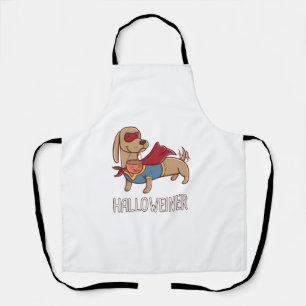 Fröhlicher Halloweiner Dachshund Wurst Wiener Hund Schürze