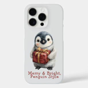 Fröhlicher & Heller Pinguin-Weihnachten iPhone 16 Pro Hülle