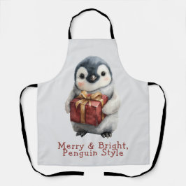 Fröhlicher & Heller Pinguin-Weihnachten Schürze