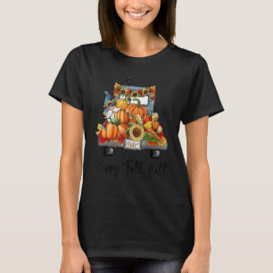 Fröhlicher Herbst euch alle Herbst LKW Leopard Kür T-Shirt