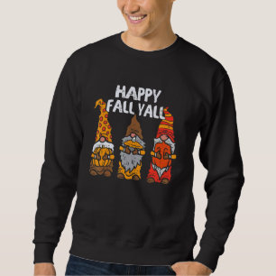 Fröhlicher Herbst Euch allen Gnome Kürbis Herbst D Sweatshirt