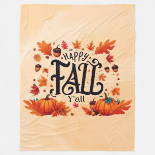 Fröhlicher Herbst euch allen Klassiker  Fleecedecke
