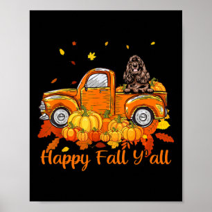 Fröhlicher Herbst für alle Englischer Spaniel Last Poster