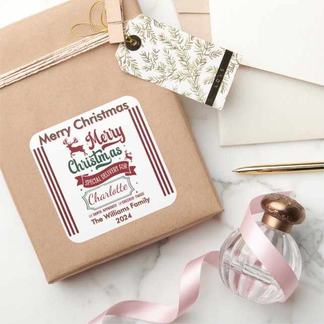 Fröhlicher Holiday Spirit Sticker (Schenken)