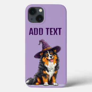 Fröhlicher Hund mit Hexenhut Case-Mate iPhone Hülle