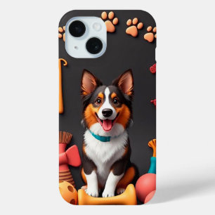 Fröhlicher Hund, wahrscheinlich ein Corgi Case-Mate iPhone Hülle