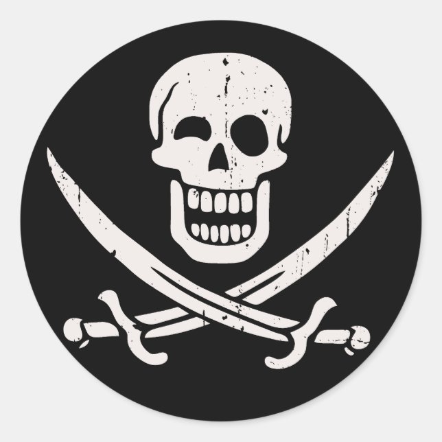 Fröhlicher Jack Runder Aufkleber (Vorderseite)