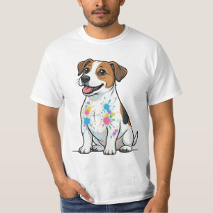 Fröhlicher Jack Russell Spritzspaß T-Shirt