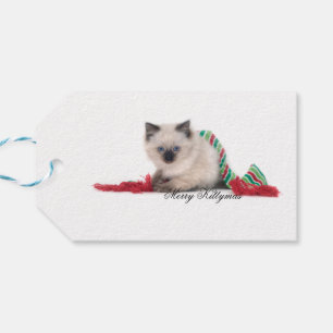 Fröhlicher Kittymas Geschenkumbau Geschenkanhänger