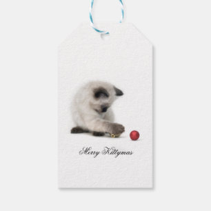 Fröhlicher Kittymas Geschenkumbau Geschenkanhänger