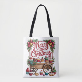 Fröhlicher Kleiner Weihnachts-Cupcake-Karren Feier