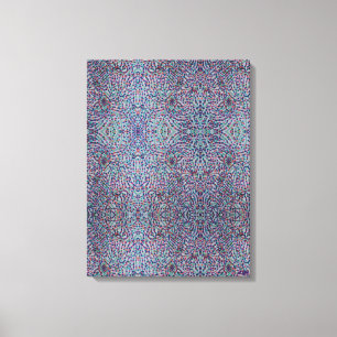 Fröhlicher Konfetti-Mosaik-Leinwanddruck Leinwanddruck