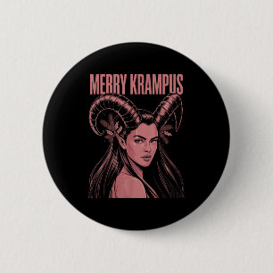 Fröhlicher Krampus Ironische Lilith Weihnachten Du Button