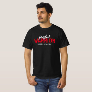 Fröhlicher Krieger - Inspirierend Rot und Weiß T-Shirt