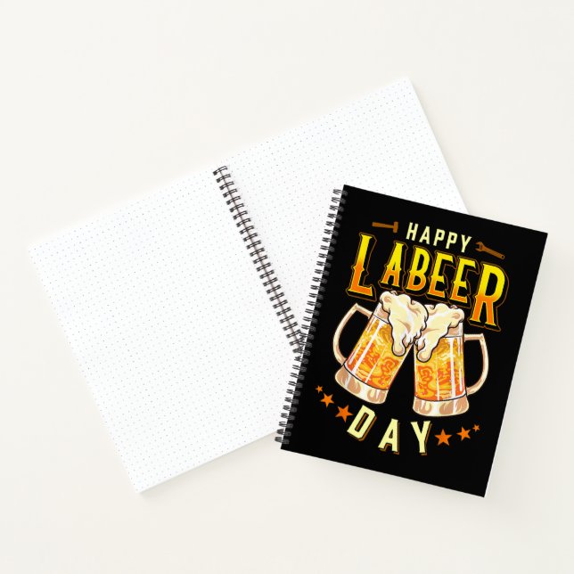 Fröhlicher Labeer-Tag Lustiger Labor Day Notizbuch (Innenseite)