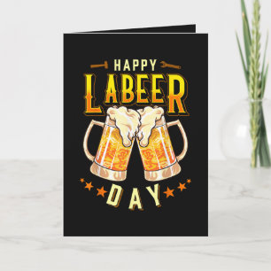Fröhlicher Labeer-Tag Lustiger Tag der Arbeit Feiertagskarte
