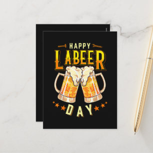 Fröhlicher Labeer-Tag Lustiger Tag der Arbeit Feiertagspostkarte