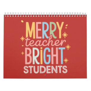 Fröhlicher Lehrer Strahlende Schüler Weihnachten L Kalender