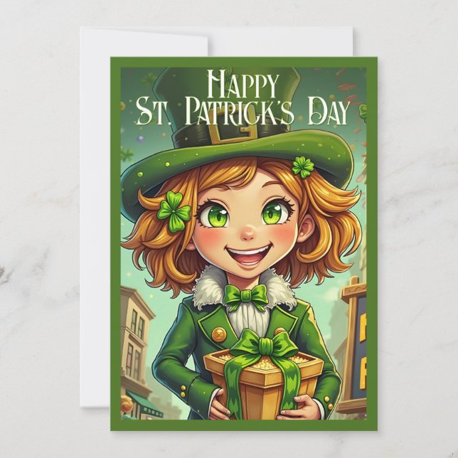 Fröhlicher Leprechaun - St. Patrick's Day Lucky Ch (Vorderseite)