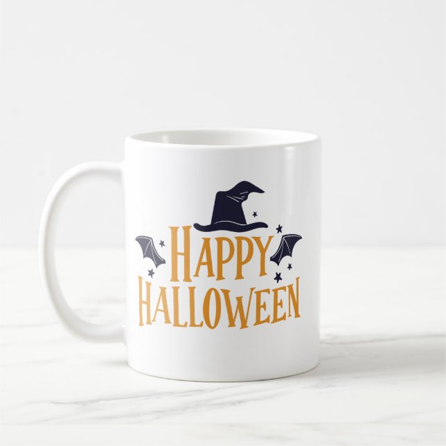 Fröhlicher Minimalistischer Köhler Kaffeetasse (Links)