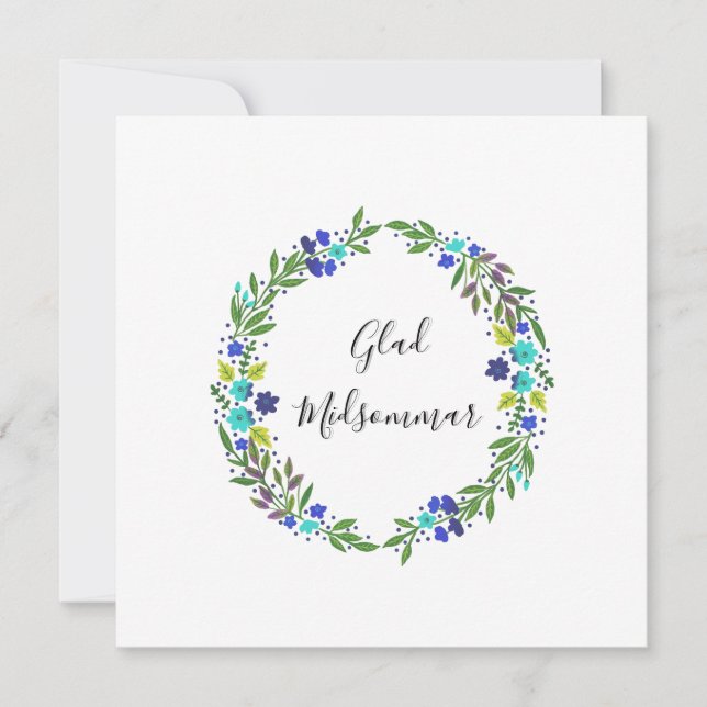 Fröhlicher Mittsommer Karte (Vorderseite)