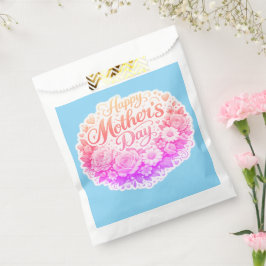 Fröhlicher Muttertag Blumenkranz Klebparty Geschenktütchen