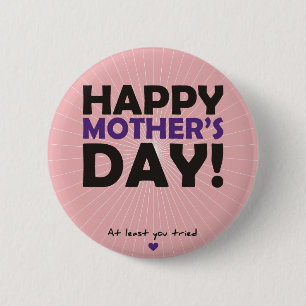 Fröhlicher Muttertag Button