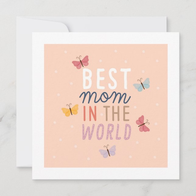 Fröhlicher Muttertag Feiertagskarte (Vorderseite)