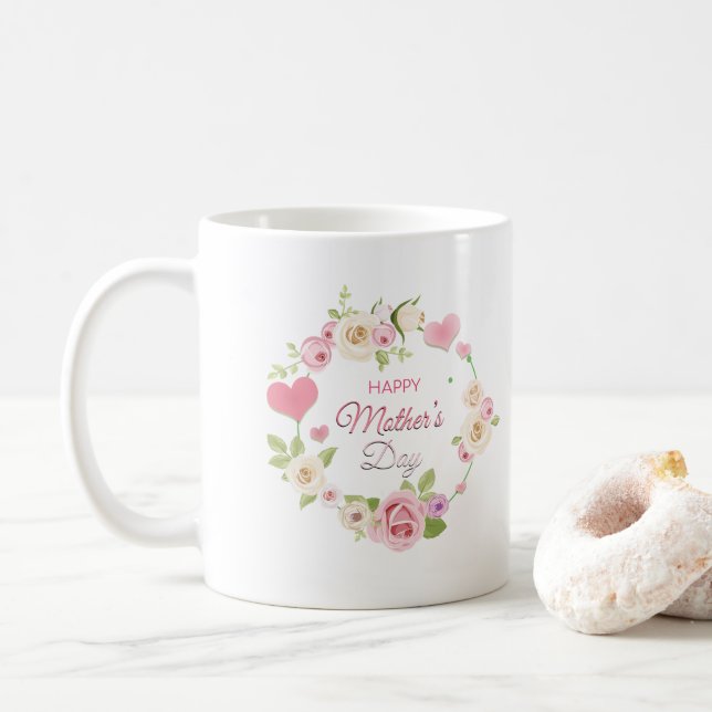 Fröhlicher Muttertag Kaffeetasse (Mit Donut)