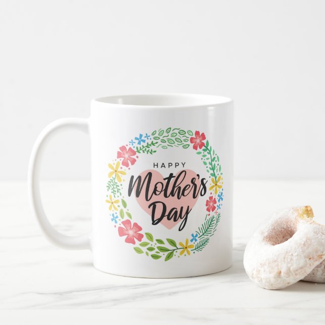 Fröhlicher Muttertag Kaffeetasse (Mit Donut)
