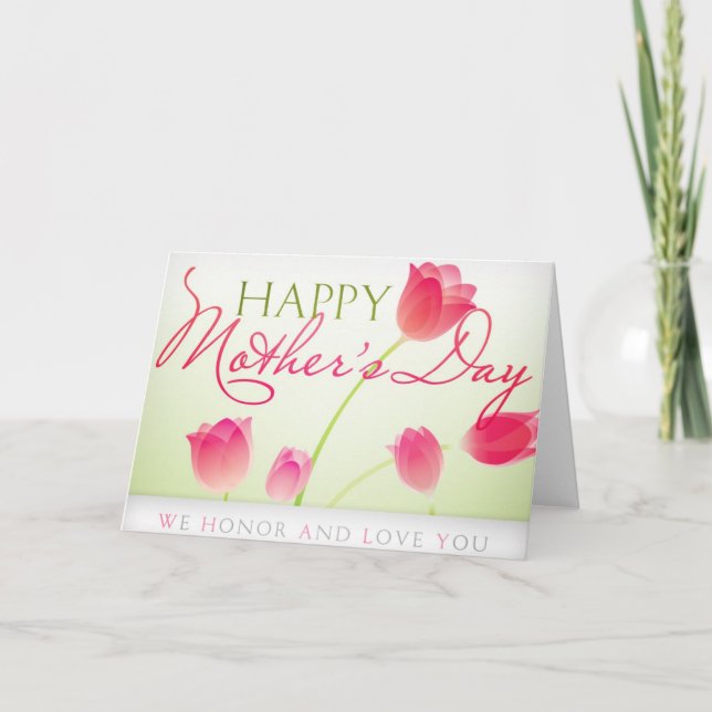 Fröhlicher Muttertag Karte (Vorderseite)