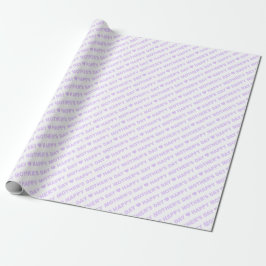 Fröhlicher Muttertag Lilac auf weißem Umschlagpapi Geschenkpapier
