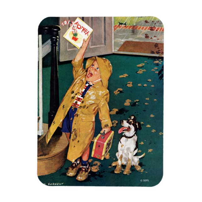 Fröhlicher Muttertag Magnet (Vertikal)