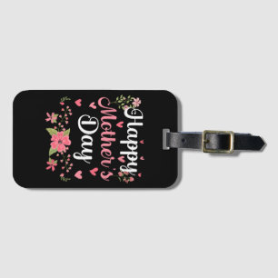 Fröhlicher Muttertag Mami Niedliche Blumenfrauen f Gepäckanhänger