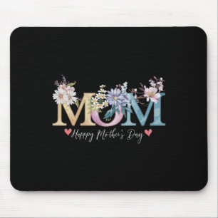 Fröhlicher Muttertag mit floraler Mama Mousepad