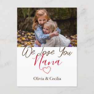 Fröhlicher Muttertag, nana, Oma, einfaches Foto Feiertagspostkarte