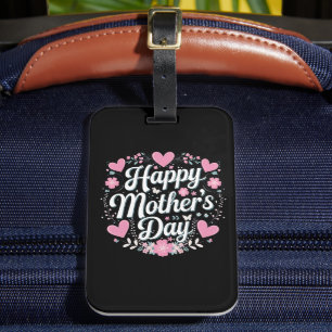 Fröhlicher Muttertag Niedliche Mama der Blüte Oma Gepäckanhänger