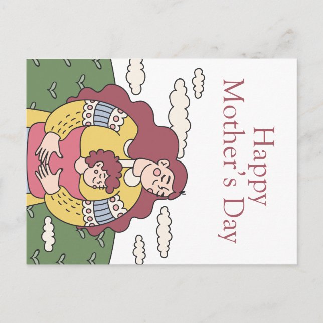Fröhlicher Muttertag Postkarte (Vorderseite)