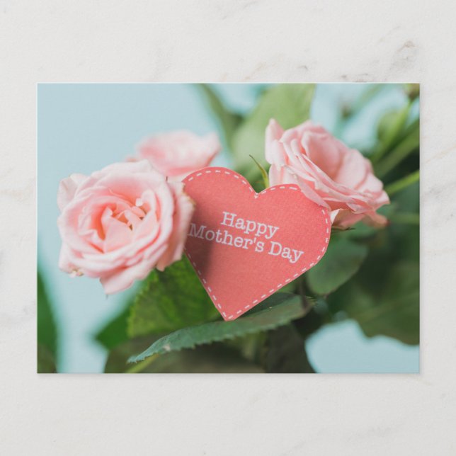 Fröhlicher Muttertag Postkarte (Vorderseite)