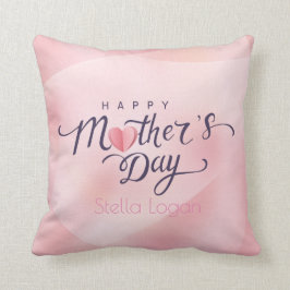 Fröhlicher Muttertag rosa Pillow Kissen