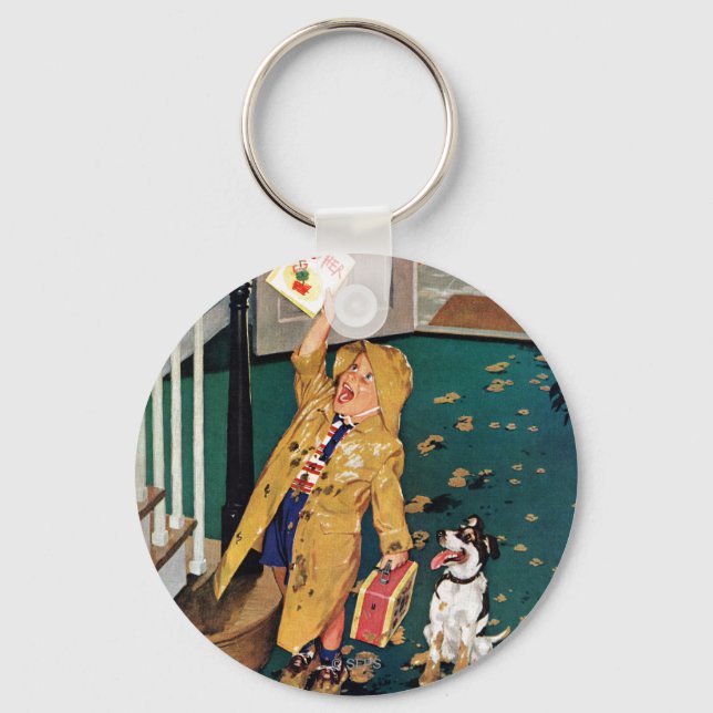 Fröhlicher Muttertag Schlüsselanhänger (Vorderseite)