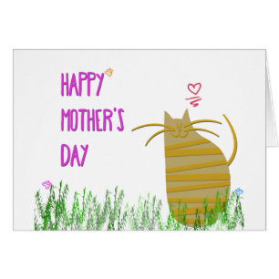 Fröhlicher Muttertag Von der Katze