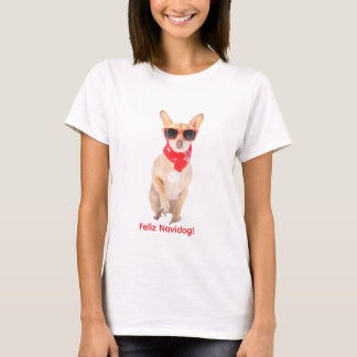 Fröhlicher NaviDog – Lustiges Weihnachts-Dog-Desig T-Shirt