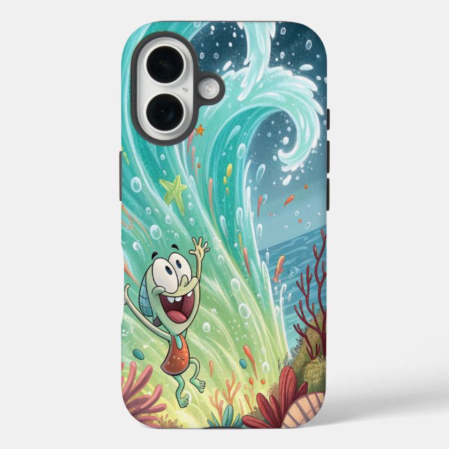 Fröhlicher Neonschub. Case-Mate iPhone Hülle (Rückseite)