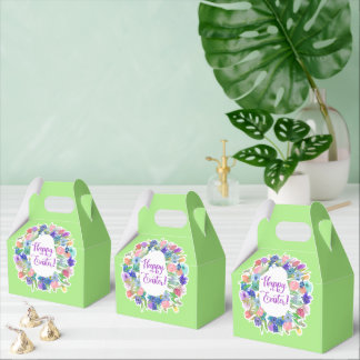 Fröhlicher Ostereierförmiger Blumenkranz Geschenkschachtel