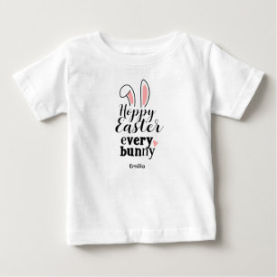 Fröhlicher Osterhase Benutzername Baby T-shirt