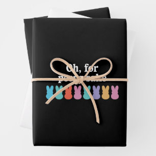 Fröhlicher Osterhase Christlicher religiöser Karne Geschenkpapier Set