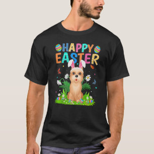Fröhlicher Osterhase Ei Lustiger Cairn Terrier Hun T-Shirt