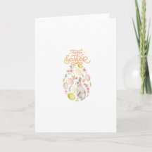 Fröhlicher Osterhase & Eier